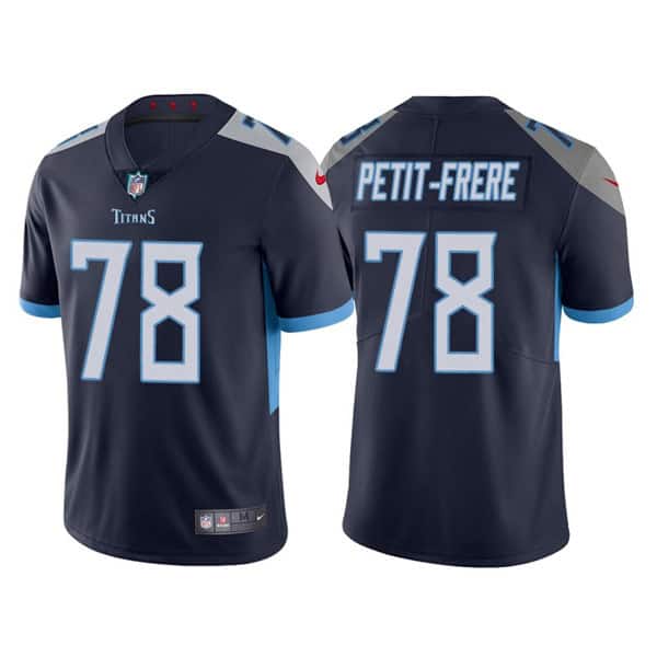 Tennessee Titans #78 Nicholas Petit-Frere Navy Vapor Untouchable Stitched Jersey