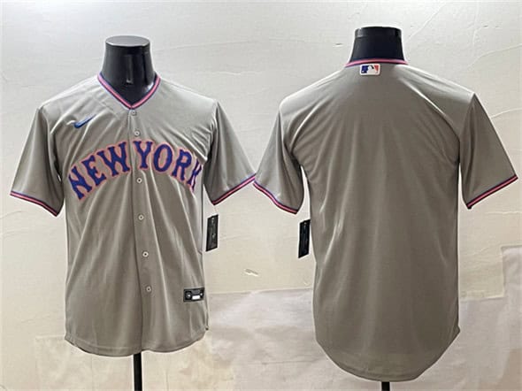 New York Mets Team Big Logo Gray 2025 Limited Stitched Jersey