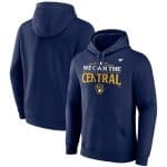 Milwaukee Brewers Navy 2024 NL Central Division Champions Locker Room Pullover Hoodie