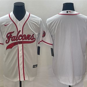 Atlanta Falcons Blank White With Patch Cool Base Stitched Jersey