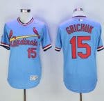Cardinals #15 Randal Grichuk Light Blue Flexbase Authentic Collection Cooperstown Stitched Jersey