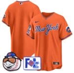 New York Mets Blank Orange 2025 Spring Training Stitched Jersey