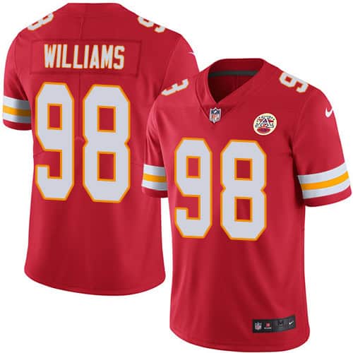 Kansas City Chiefs #98 Xavier Williams Red Vapor Untouchable Limited Stitched Jersey