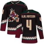 Arizona Coyotes #4 Niklas Hjalmarsson Black Stitched Jersey