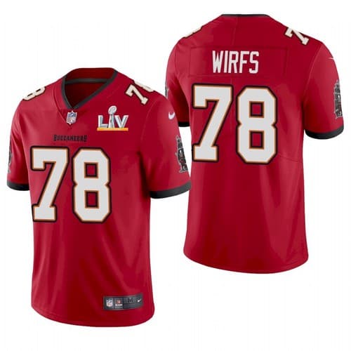 Tampa Bay Buccaneers #78 Tristan Wirfs Red 2021 Super Bowl LV Limited Stitched Jersey
