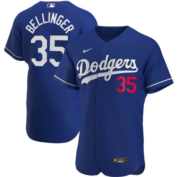 Los Angeles Dodgers #35 Cody Bellinger Royal Blue Flex Base Sttiched Jersey
