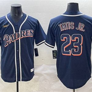 San Diego Padres #23 Fernando Tatis Jr. Navy Stitched Jersey