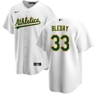 Oakland Athletics #33 JJ Bleday White Cool Base Stitched Jersey