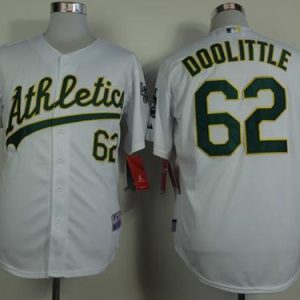 Athletics #62 Sean Doolittle White Cool Base Stitched Jersey
