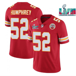Kansas City Chiefs #52 Creed Humphrey Red Super Bowl LVII Patch Vapor Untouchable Limited Stitched Jersey