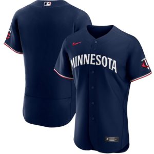 Minnesota Twins Blank Navy 2023 Flex Base Stitched Jersey