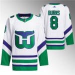 Carolina Hurricanes #8 Brent Burns White 2023 24 Stitched Jersey