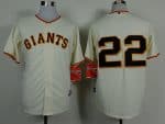 Giants #22 Will Clark Cream Home Cool Base Stitched Jersey