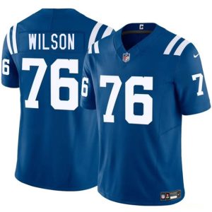 Indianapolis Colts #76 Jack Wilson Blue 2025 F.U.S.E. Vapor Limited Stitched Jersey