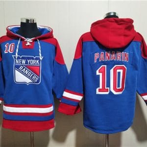 New York Rangers #10 Artemi Panarin Blue Ageless Must-Have Lace-Up Pullover Hoodie