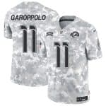 Los Angeles Rams #11 Jimmy Garoppolo Arctic Camo 2024 F.U.S.E. Salute To Service Limited Stitched Jersey
