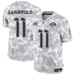 Los Angeles Rams #11 Jimmy Garoppolo Arctic Camo 2024 F.U.S.E. Salute To Service Limited Stitched Jersey