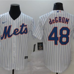 New York Mets #48 Jacob DeGrom White Cool Base Stitched Jersey