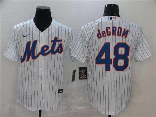 New York Mets #48 Jacob DeGrom White Cool Base Stitched Jersey