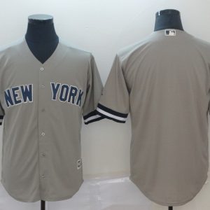 New York Yankees Gray Cool Base Player Stitched Jersey