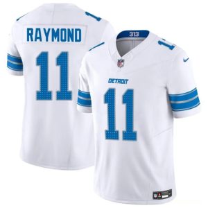 Detroit Lions #11 Kalif Raymond White 2024 F.U.S.E. Vapor Limited Stitched Jersey