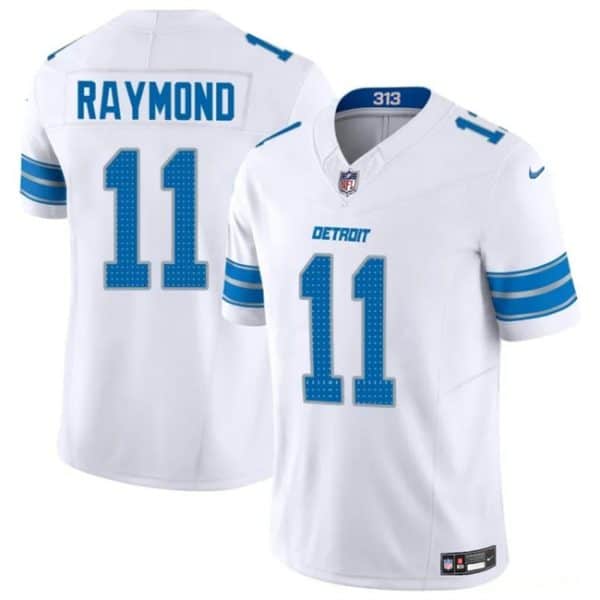 Detroit Lions #11 Kalif Raymond White 2024 F.U.S.E. Vapor Limited Stitched Jersey