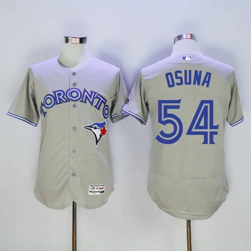 Blue Jays #54 Roberto Osuna Grey Flexbase Authentic Collection Stitched Jersey