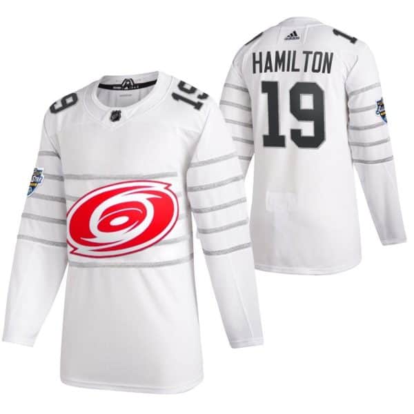 Carolina Hurricanes #19 Dougie Hamilton White All Star Stitched Jersey