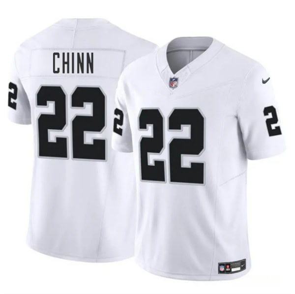 Las Vegas Raiders #22 Jeremy Chinn White 2025 F.U.S.E. Vapor Stitched Jersey