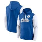 Indianapolis Colts Blue White Fleece Pullover Hoodie