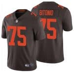 Cleveland Browns #75 Joel Bitonio New Brown Vapor Untouchable Limited Stitched Jersey