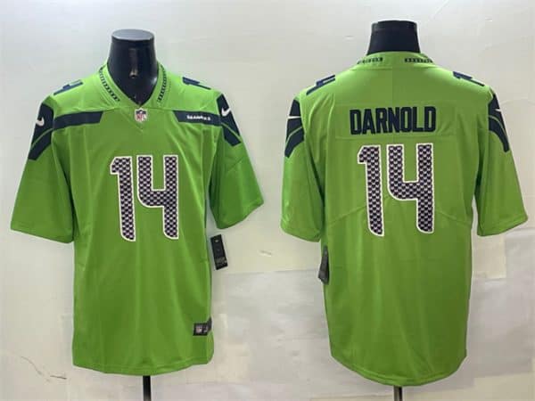 Seattle Seahawks #14 Sam Darnold Green 2025 Vapor Limited Stitched Jersey