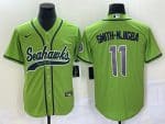 Seattle Seahawks #11 Jaxon Smith-Njigba Green With Patch Cool Base Stitched Jersey