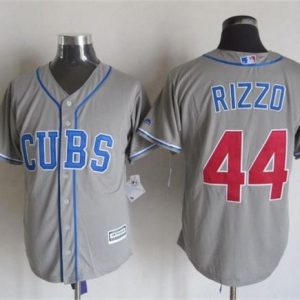 Cubs #44 Anthony Rizzo Grey Alternate Road New Cool Base Stitched Jersey