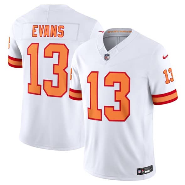 Tampa Bay Buccaneers #13 Mike Evans White 2025 F.U.S.E. Vapor Limited Stitched Jersey
