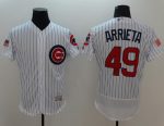 Cubs #49 Jake Arrieta White Fashion Stars Stripes Flexbase Authentic Stitched Jersey