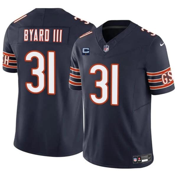 Chicago Bears #31 Kevin Byard III Navy 2024 F.U.S.E. With 1-Star C Patch Vapor Untouchable Limited Stitched Jersey