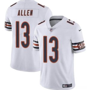 Chicago Bears #13 Keenan Allen White Vapor Stitched Jersey