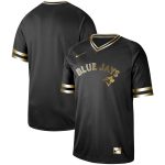 Toronto Blue Jays Black Gold Stitched Jersey