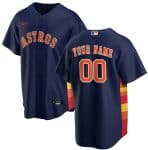 Houston Astros Customized Navy Stitched MLB Jersey