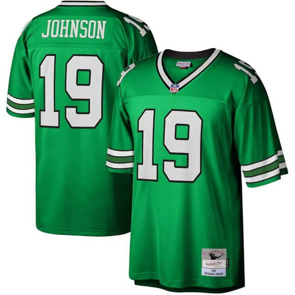 New York Jets #19 Keyshawn Johnson Green Mitchell Ness Stitched Jersey