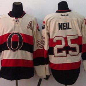 Senators #25 Chris Neil Cream 2014 Heritage Classic Stitched Jersey