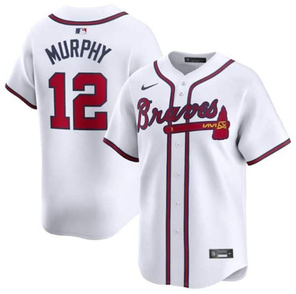 Atlanta Braves #12 Sean Murphy White 2024 Home Limited Stitched Jersey