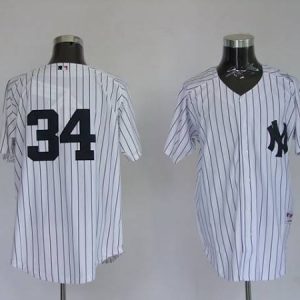 Yankees #34 Brian McCann White Stitched Jersey