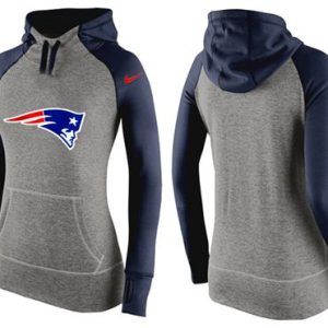 Nike New England Patriots Performance Hoodie Grey Dark Blue_2