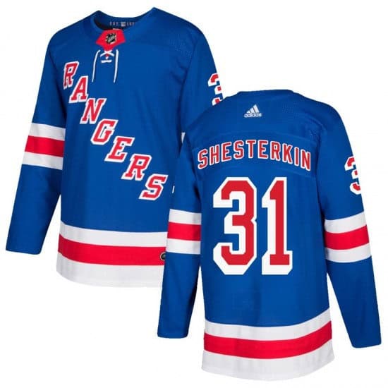 New York Rangers #31 Igor Shesterkin Navy Home Stitched Jersey