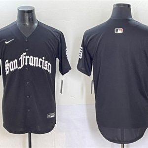 San Francisco Giants Blank Black 'Gothic Fog Edition' Vapor Premier Limited Stitched Jersey