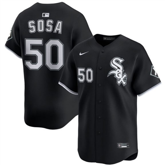 Chicago White Sox #50 Lenyn Sosa Black 2025 Alternate Limited Stitched Jersey
