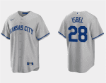 Kansas City Royals #28 Kyle Isbel Gray Cool Base Stitched Jersey