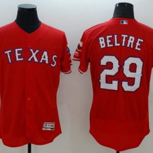 Rangers #29 Adrian Beltre Red Flexbase Authentic Collection Stitched Jersey
